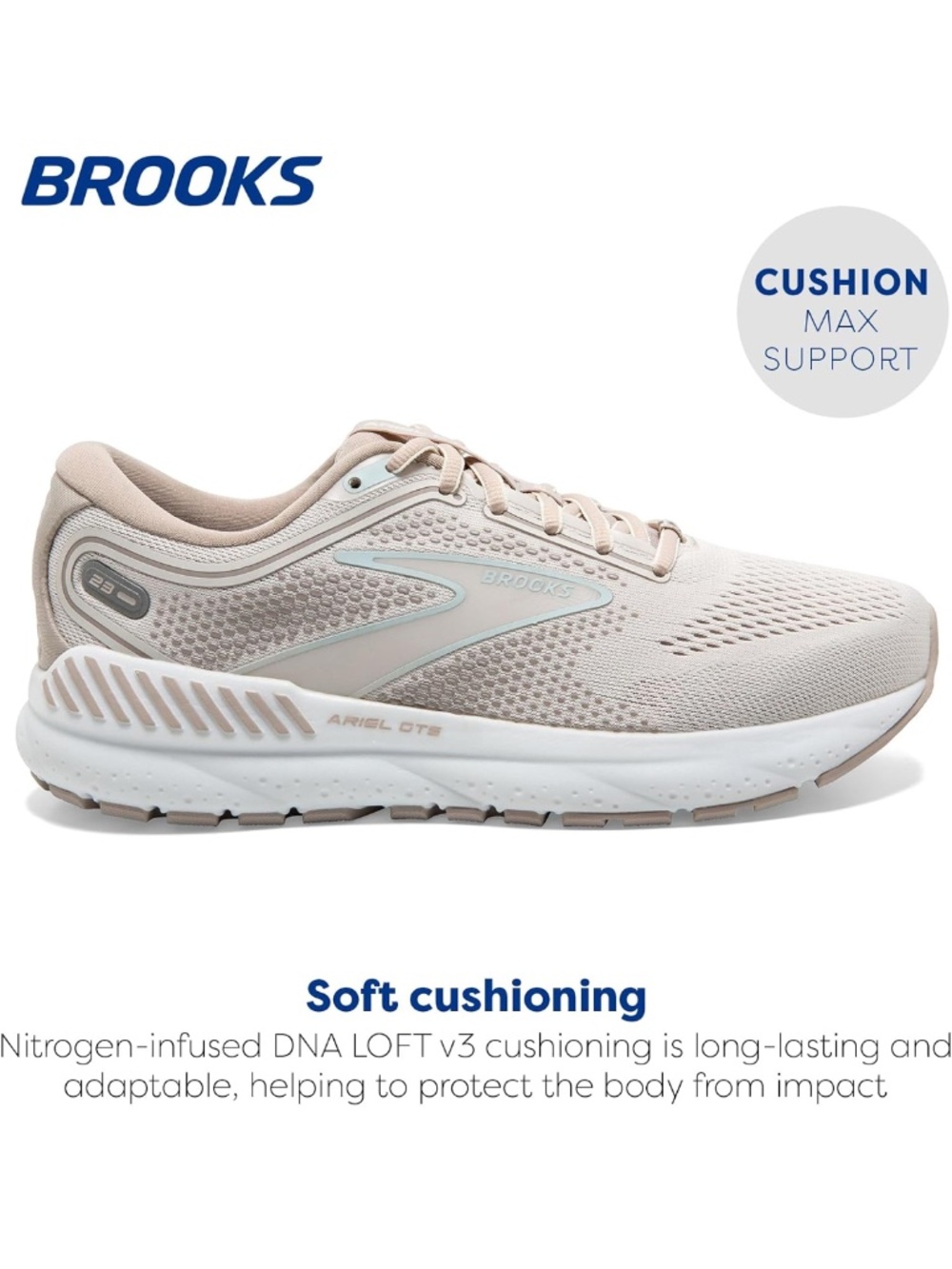 Brooks Ariel GTS 23 Running Shoe size 10 - Picture 2 of 8